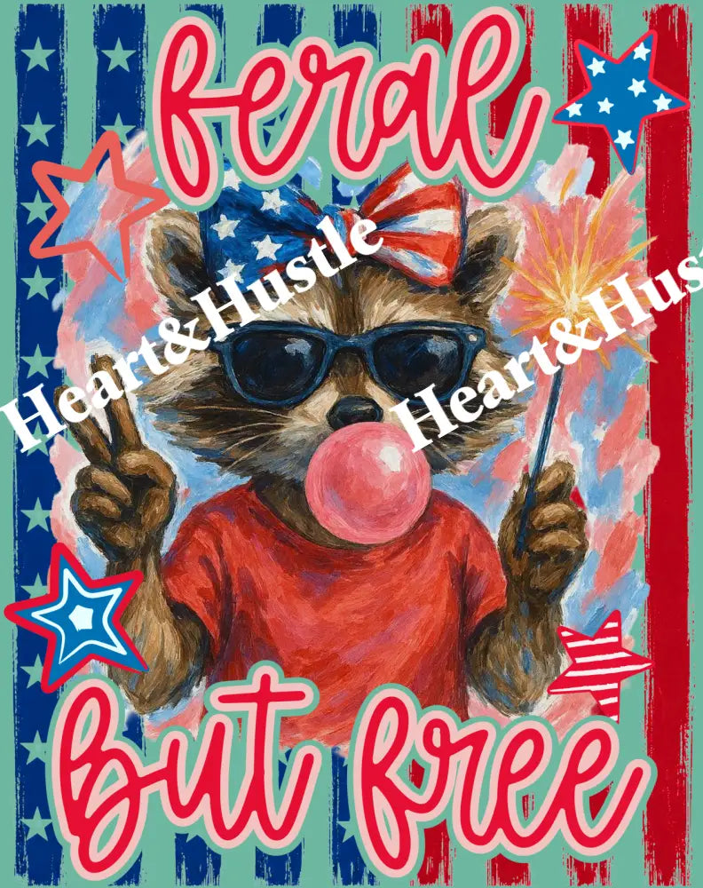 4th Of July Feral But Free Girl