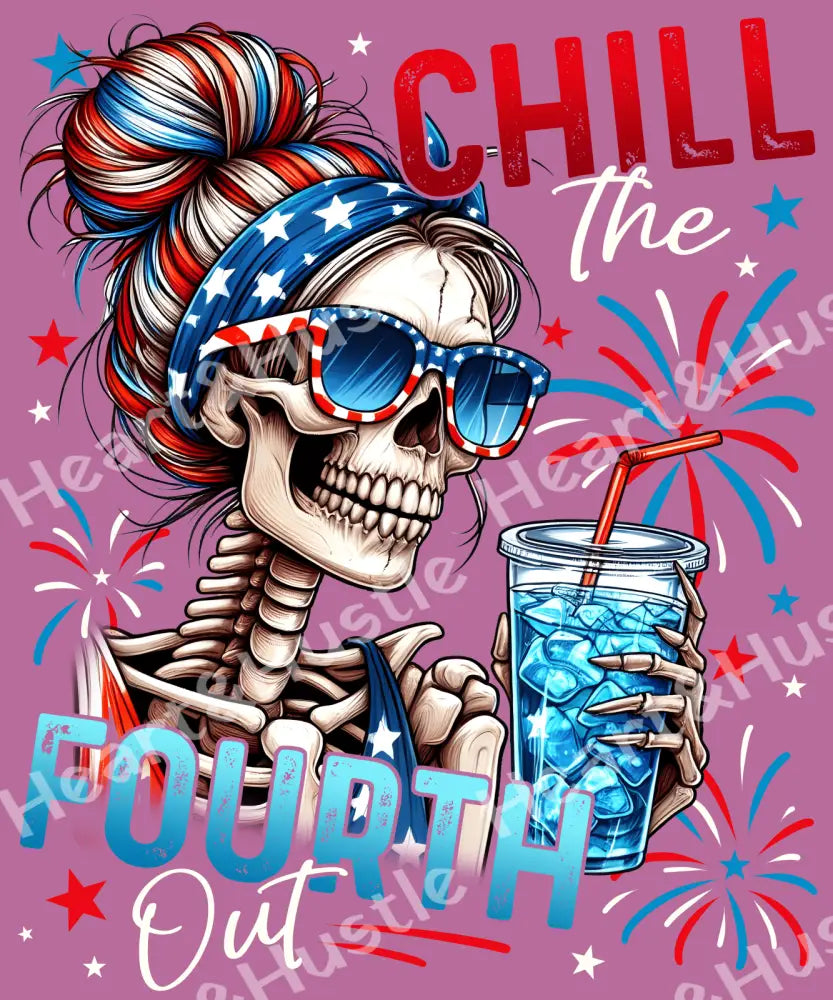 4th Of July Messy Bun Drink