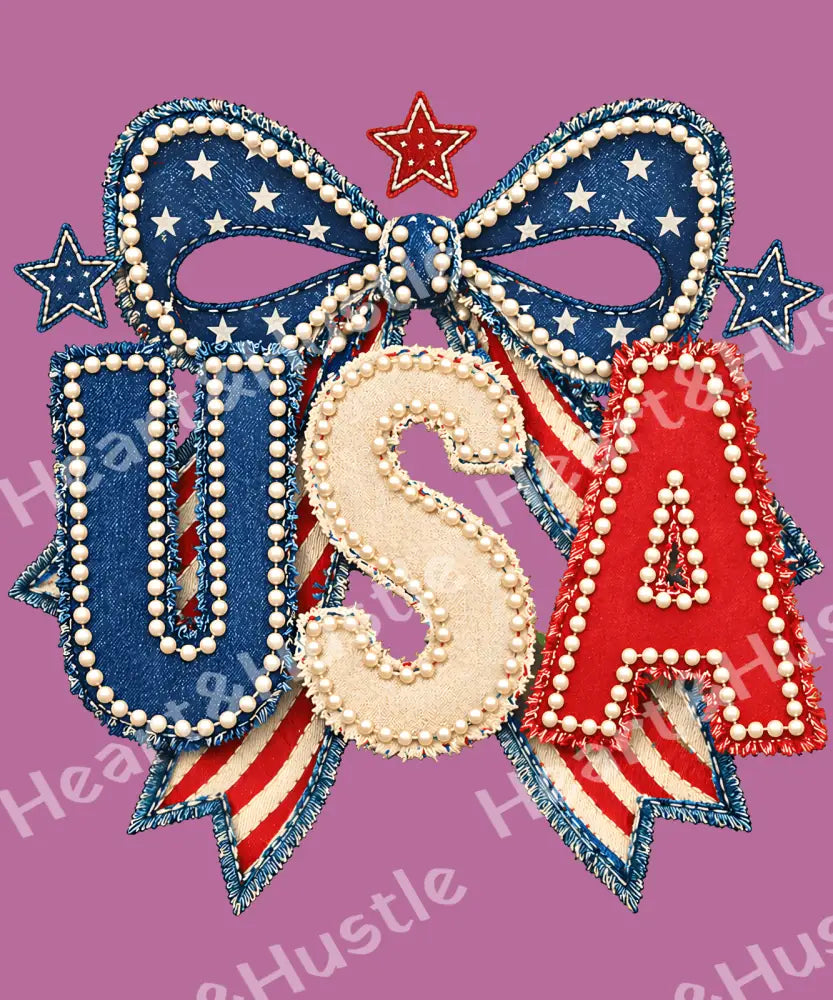 4th Of July USA Bow