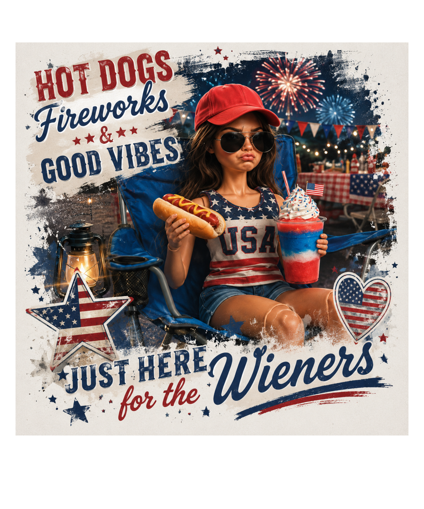 4th Of July Just Here For The Wieners