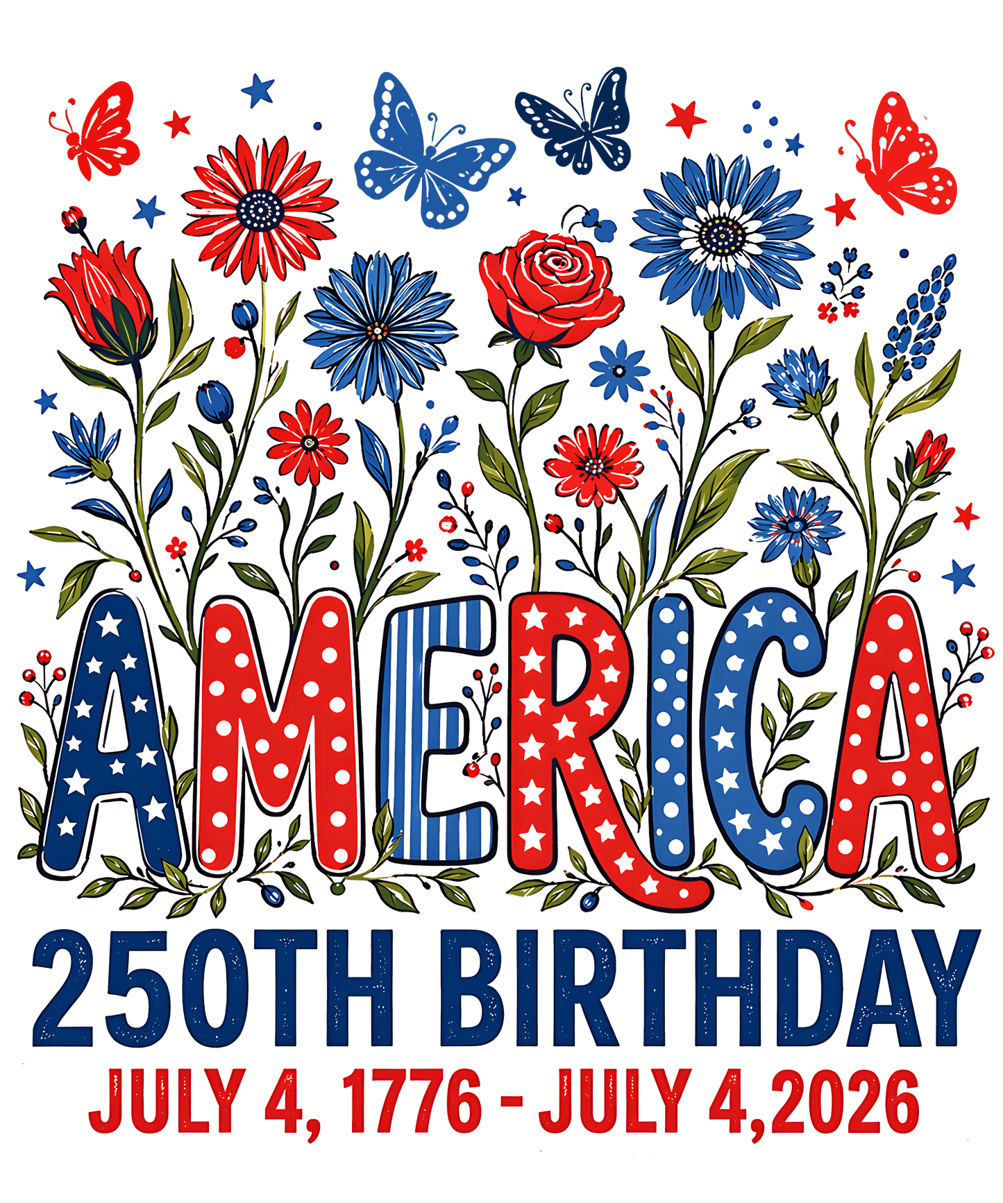 4th Of July America 250th BDay