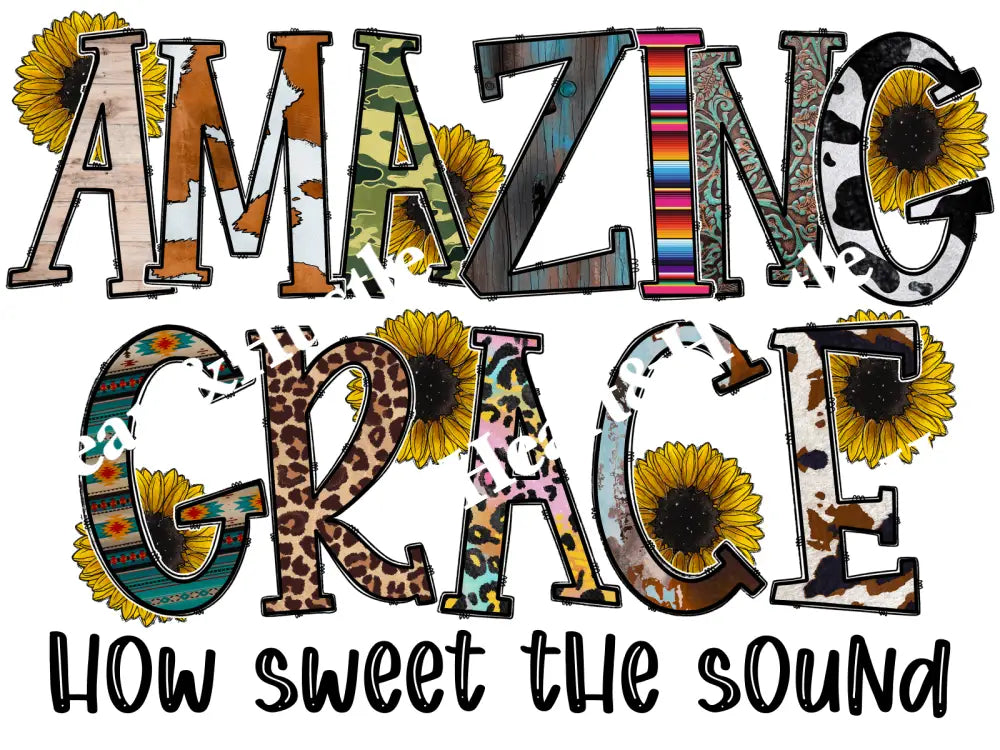 Amazing Grace How Sweet The Sound Black