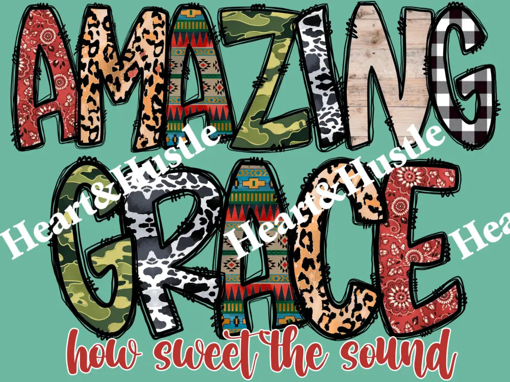 Amazing Grace How Sweet The Sound Red