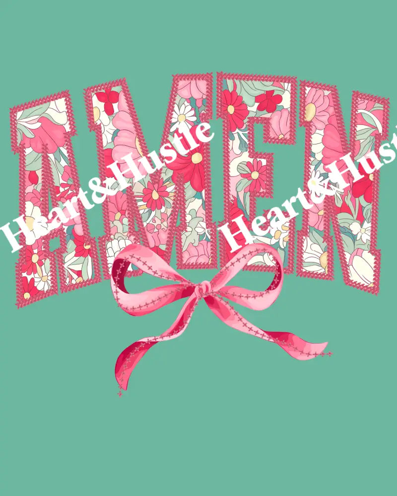Amen With Pink Bow