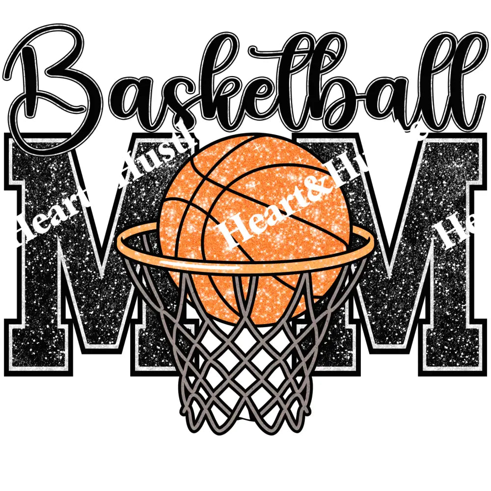 Basketball Mom With Hoop & Ball