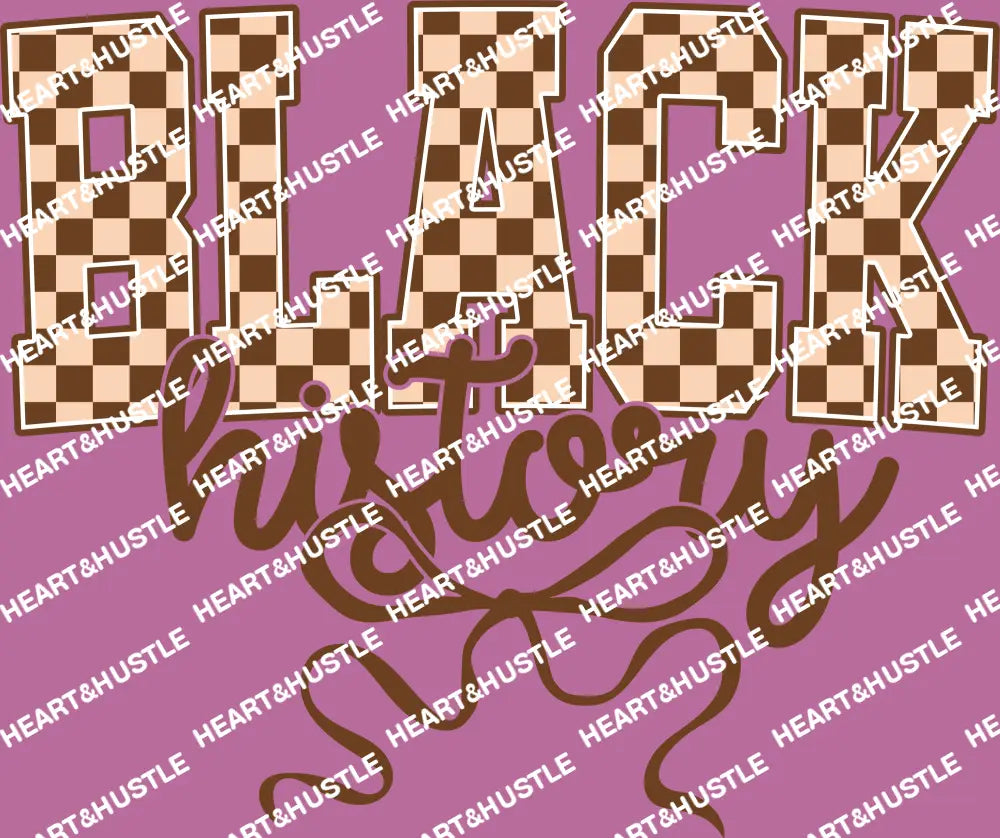 Black History Brown Checkered