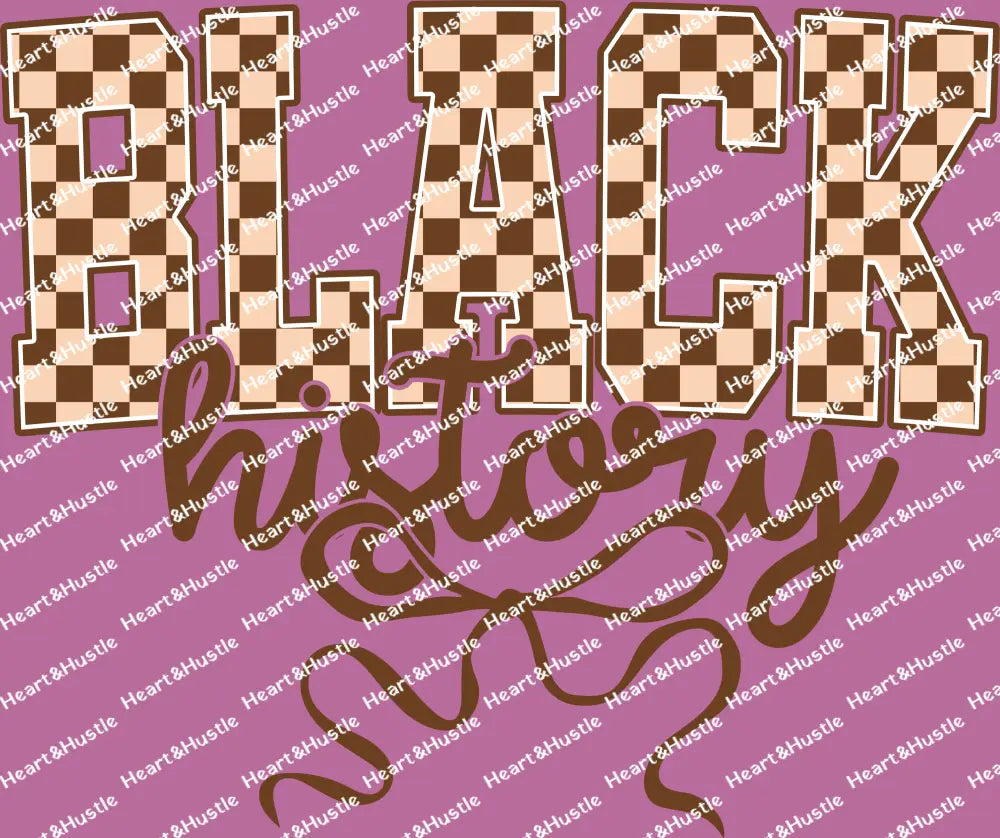 Black History Brown Checkered