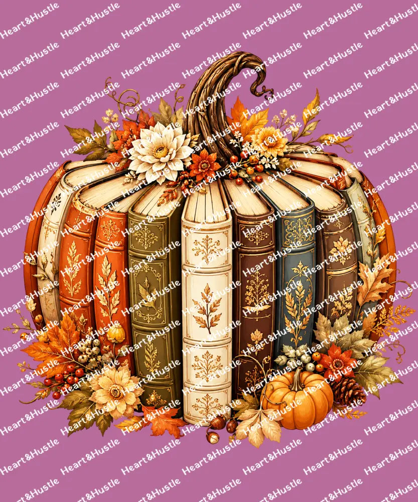 Book Pumpkin Vintage Autumn