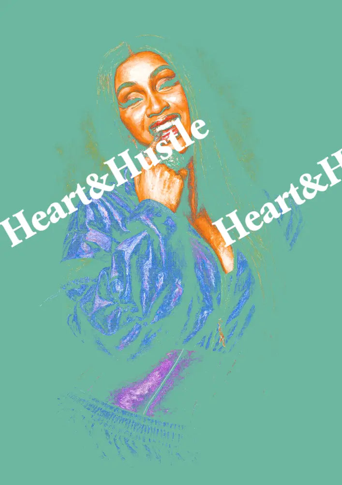 Cardi B 2 Halftone