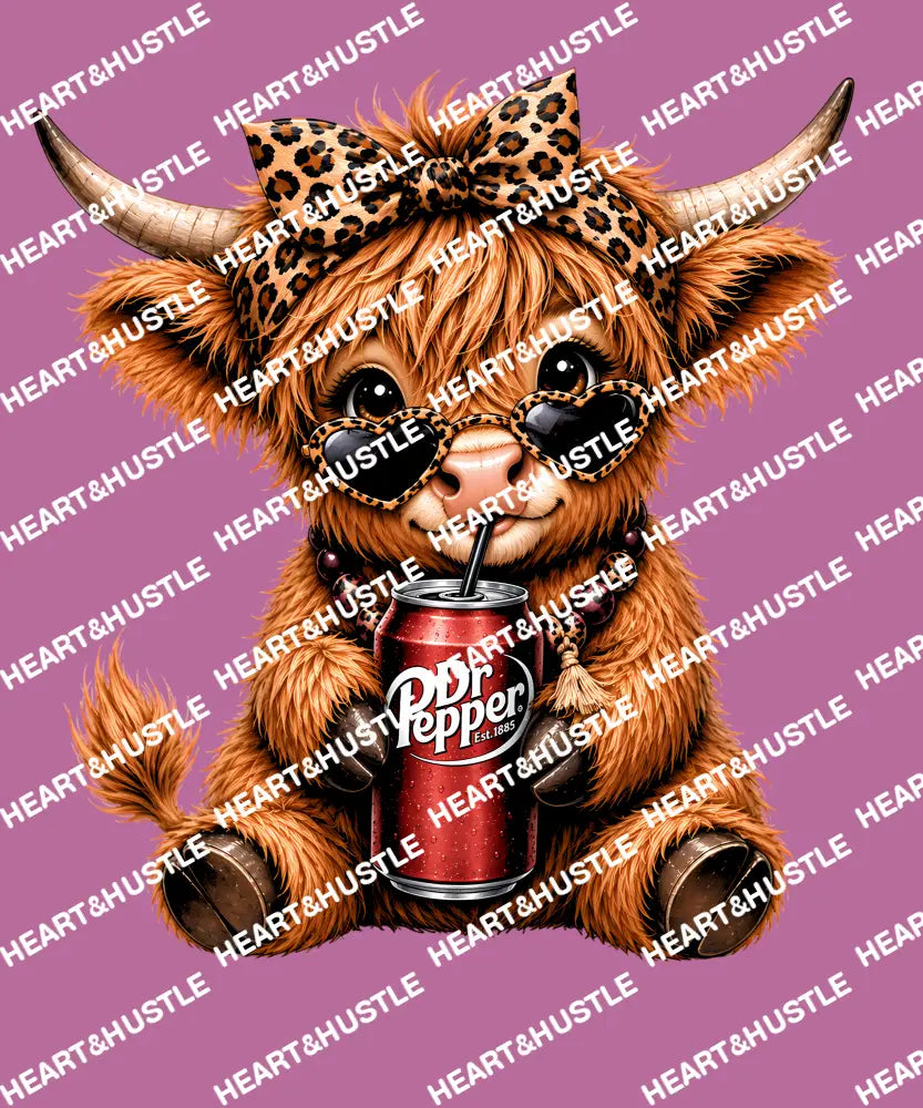 Dr Pepper Highland Cow
