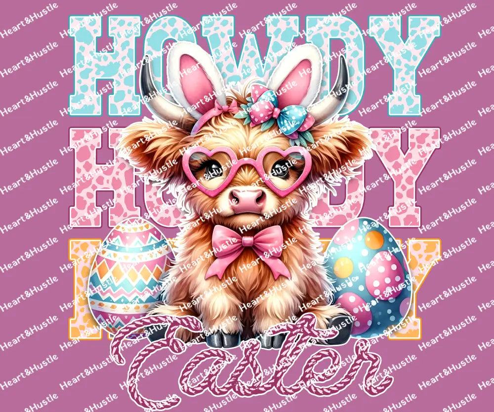Easter Howdy Cow