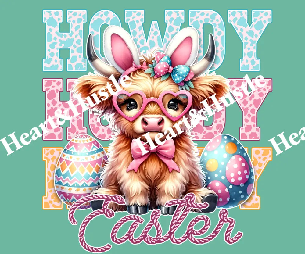 Easter Howdy Cow