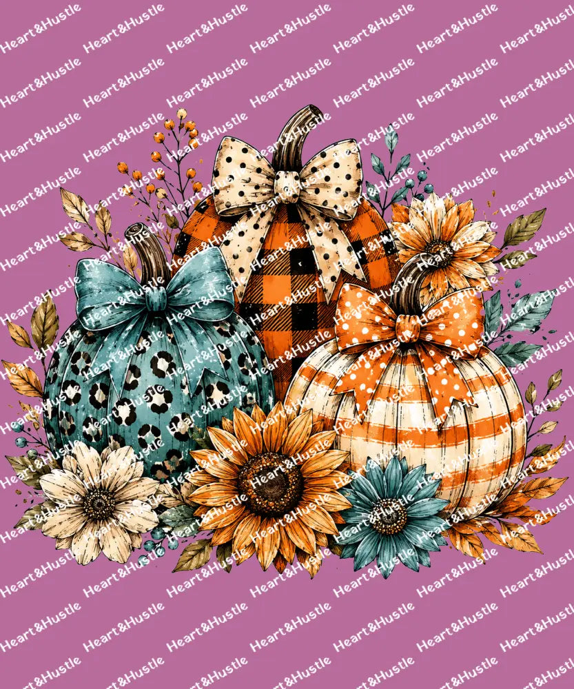Floral Fall Pumpkin