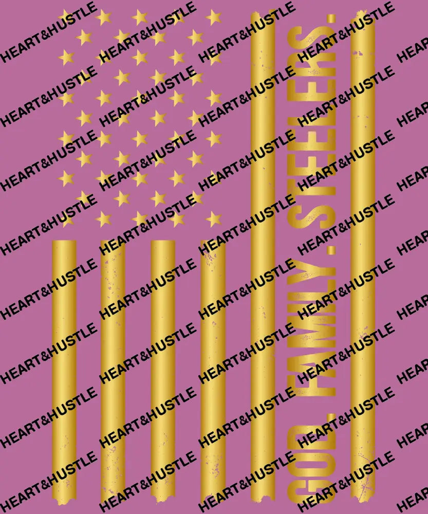 God Family Steelers Flag