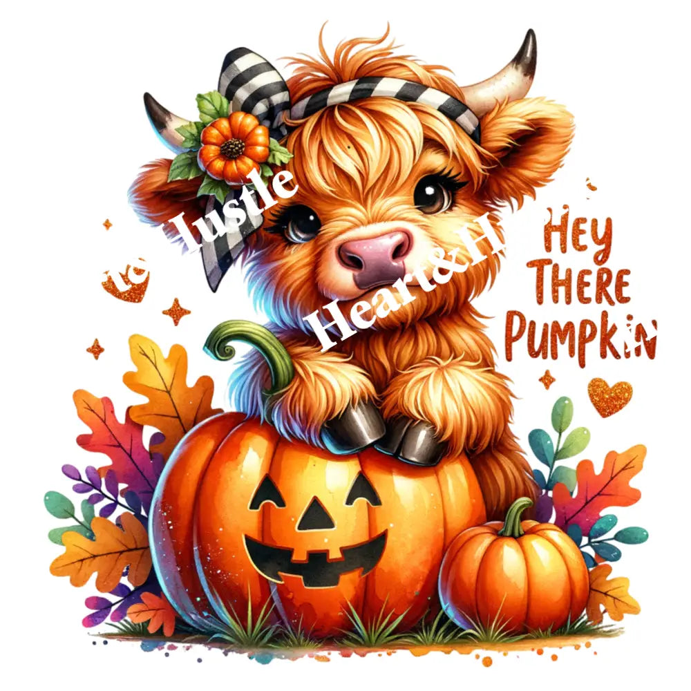Hey There Pumpkin Cow
