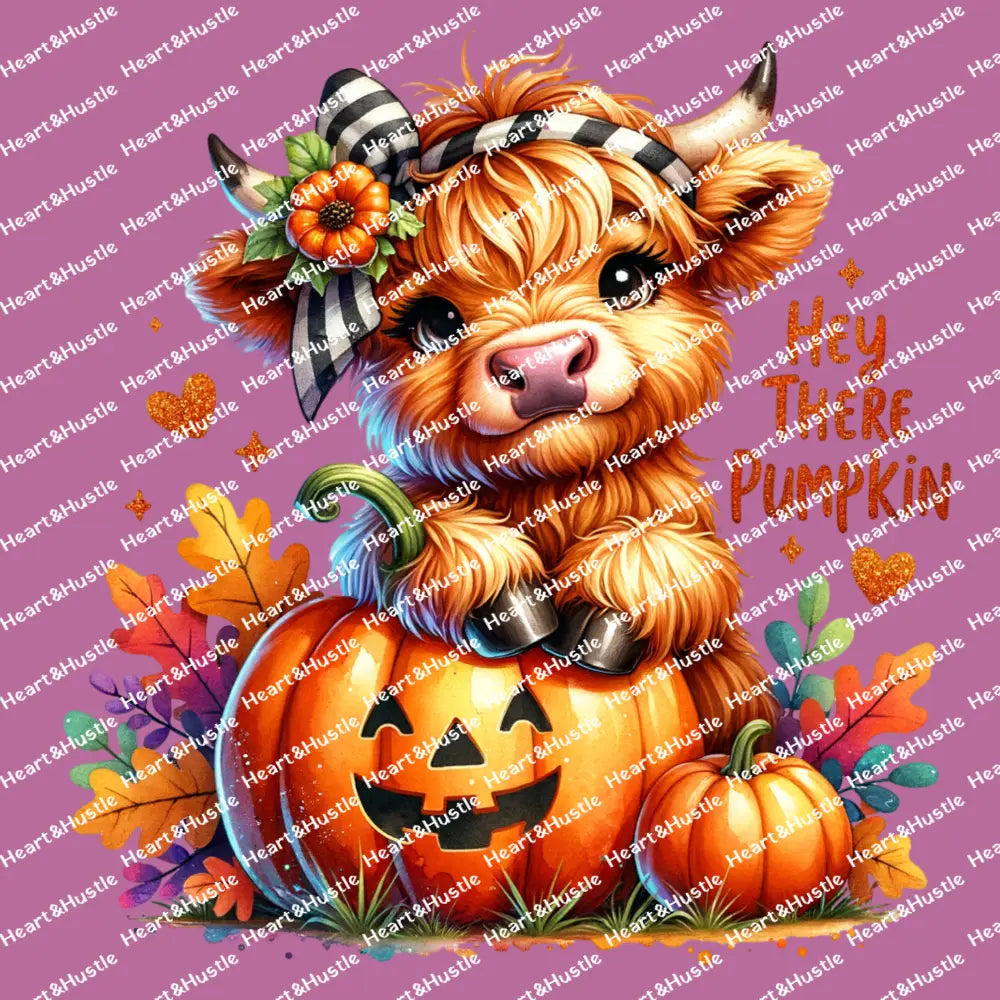 Hey There Pumpkin Cow