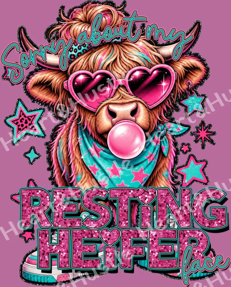 Highland Cow Sorry About My Resting Heifer Face
