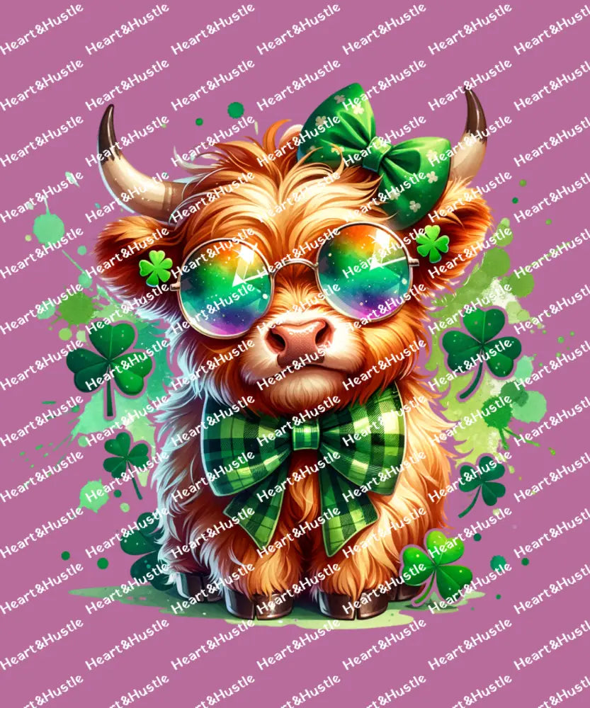 Highland Cow St Patricks Day