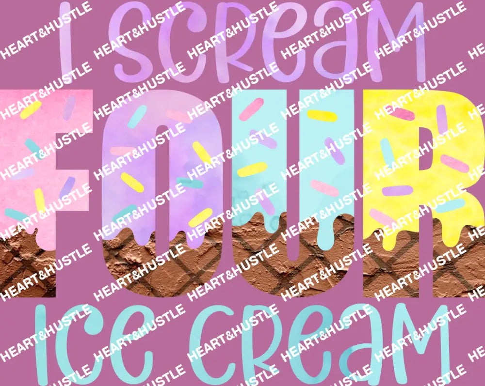 I Scream Four Ice Cream