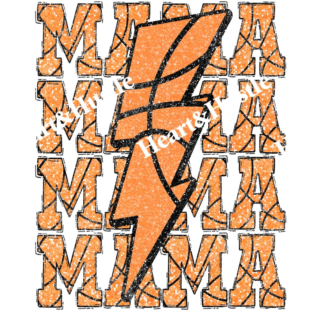 Mama Basketball Lightning bolt