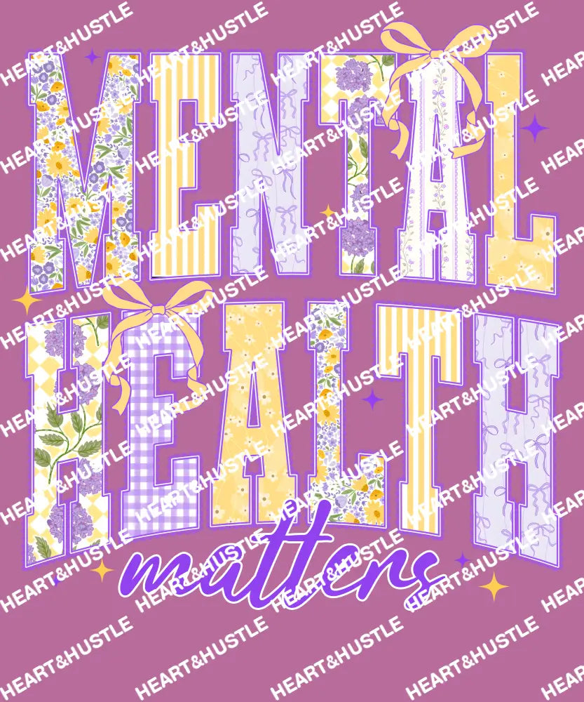 Mental Health Matters Purp/yellow