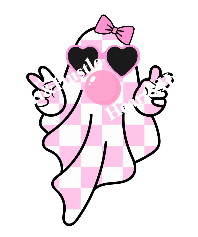 Pink Bubblegum Ghost