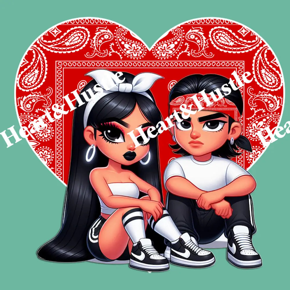 Red Heart Couple