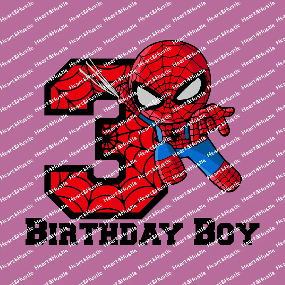 Spiderman Birthday Boy 3