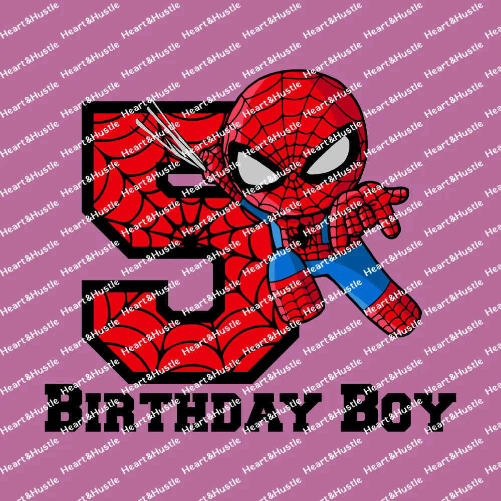 Spiderman Birthday Boy 5