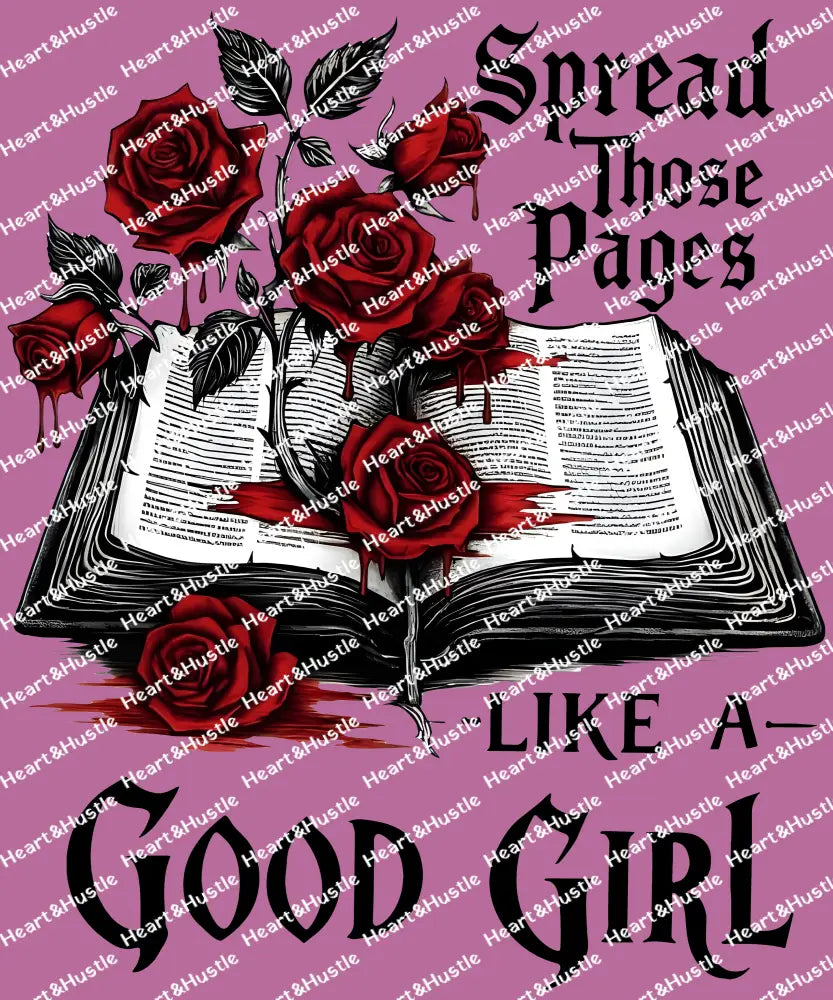 Spread Those Pages Like a Good Girl Black