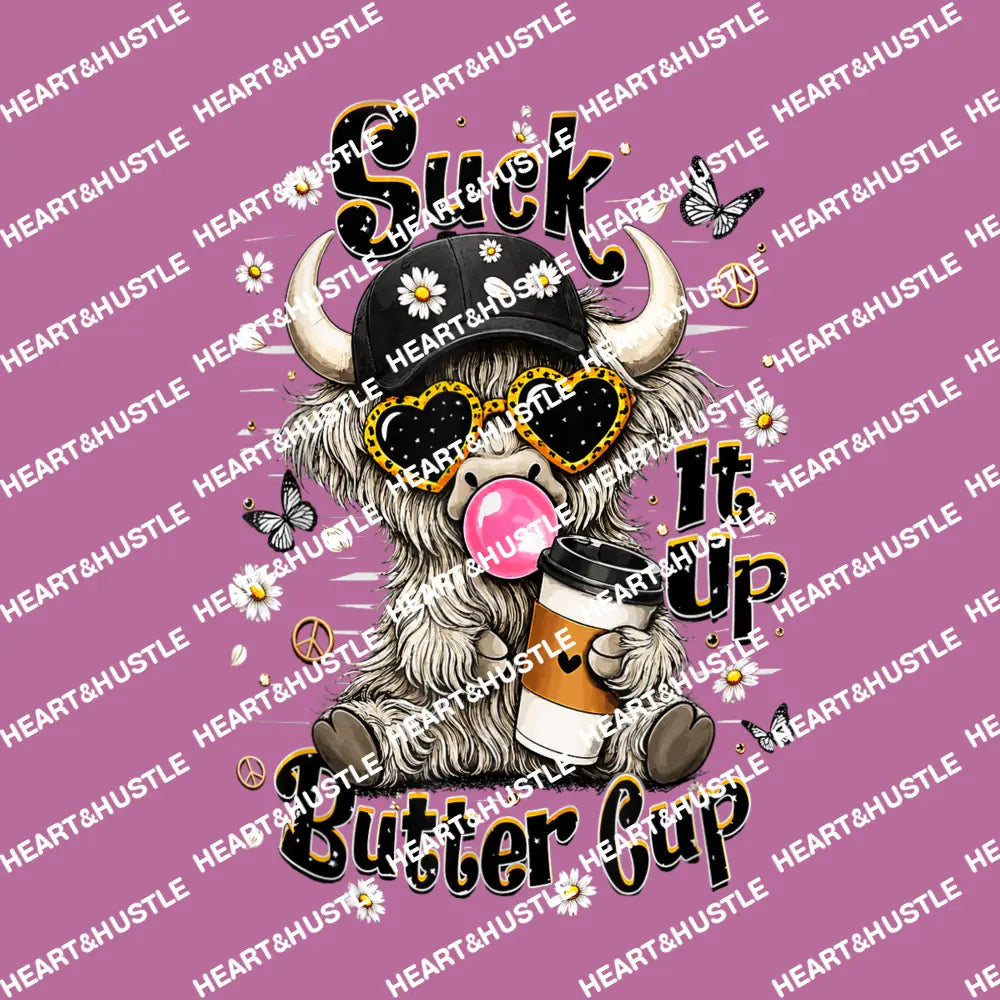 Suck It Up Butter Cup Highland Cow
