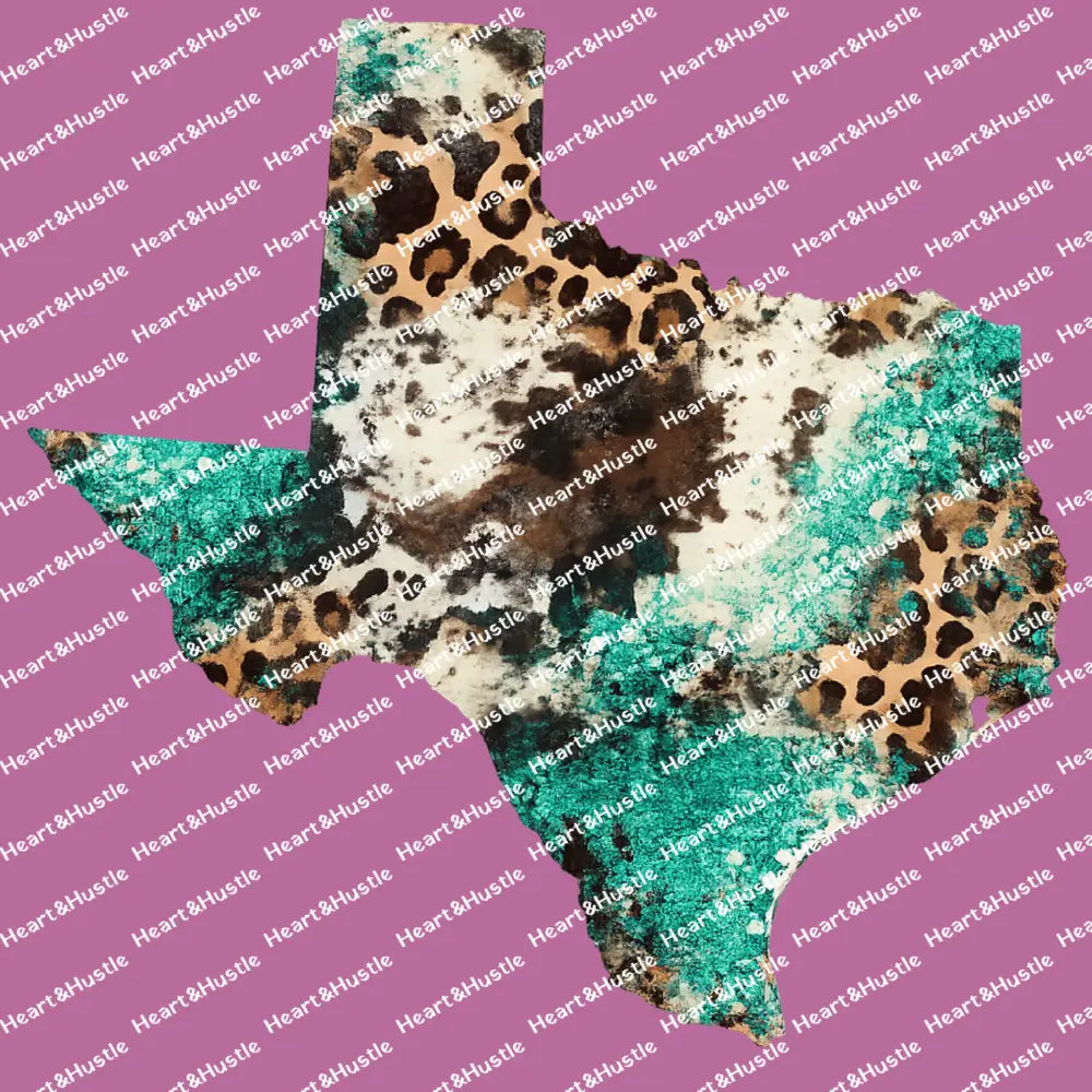 Texas cow print state