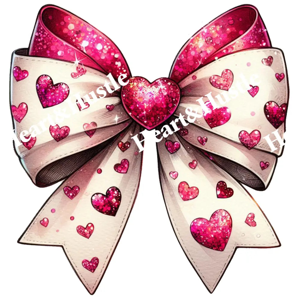 Valintine Bow With Hearts