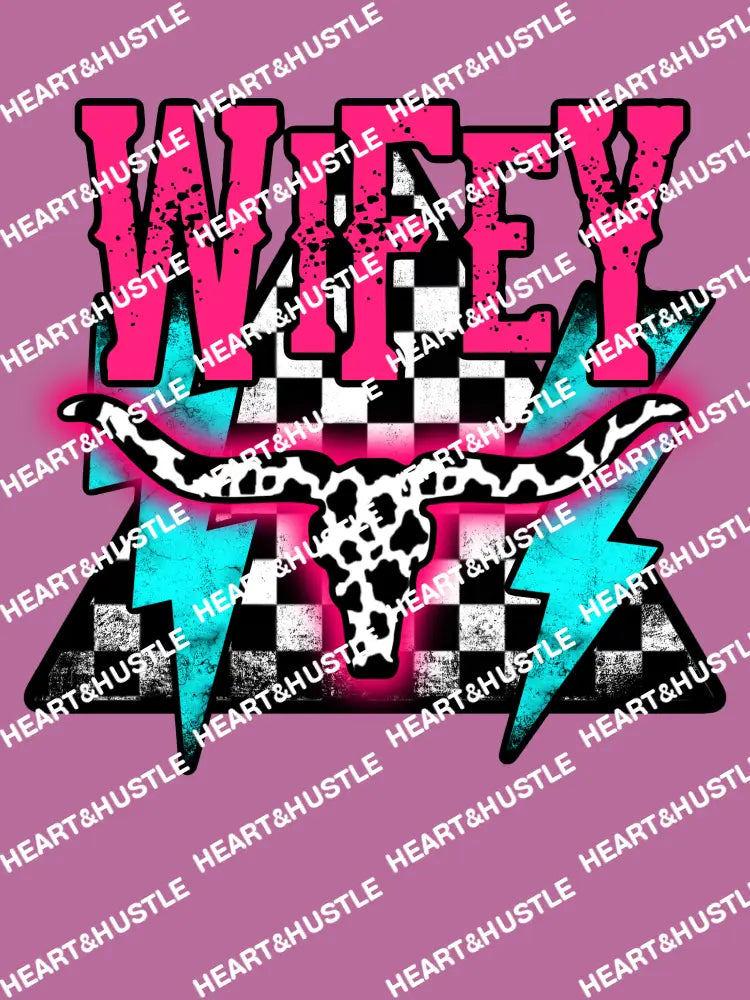 Wifey Checkered Triangle