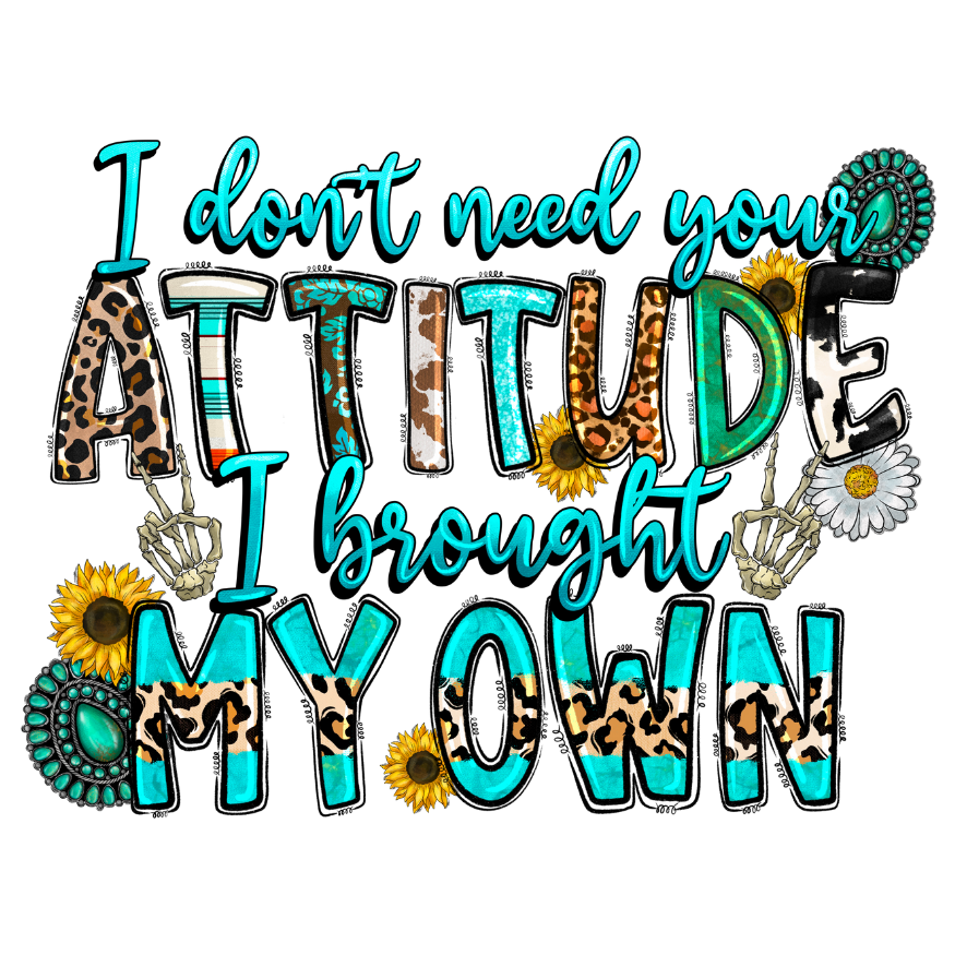 I don't need your attitude