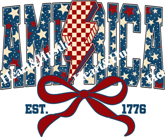 4th of July America With Bow EST 1776