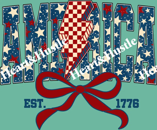 4th of July America With Bow EST 1776