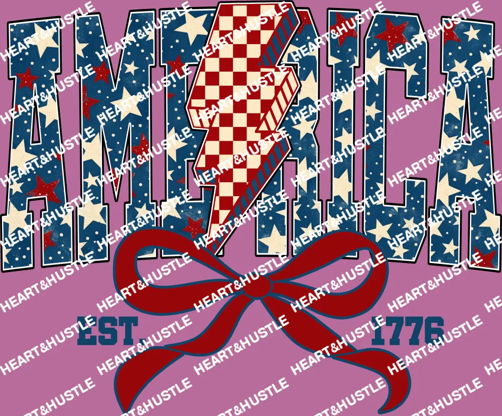 4th of July America With Bow EST 1776
