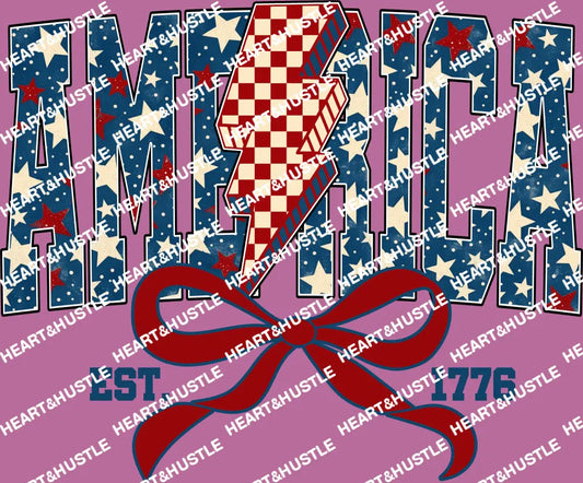 4th of July America With Bow EST 1776