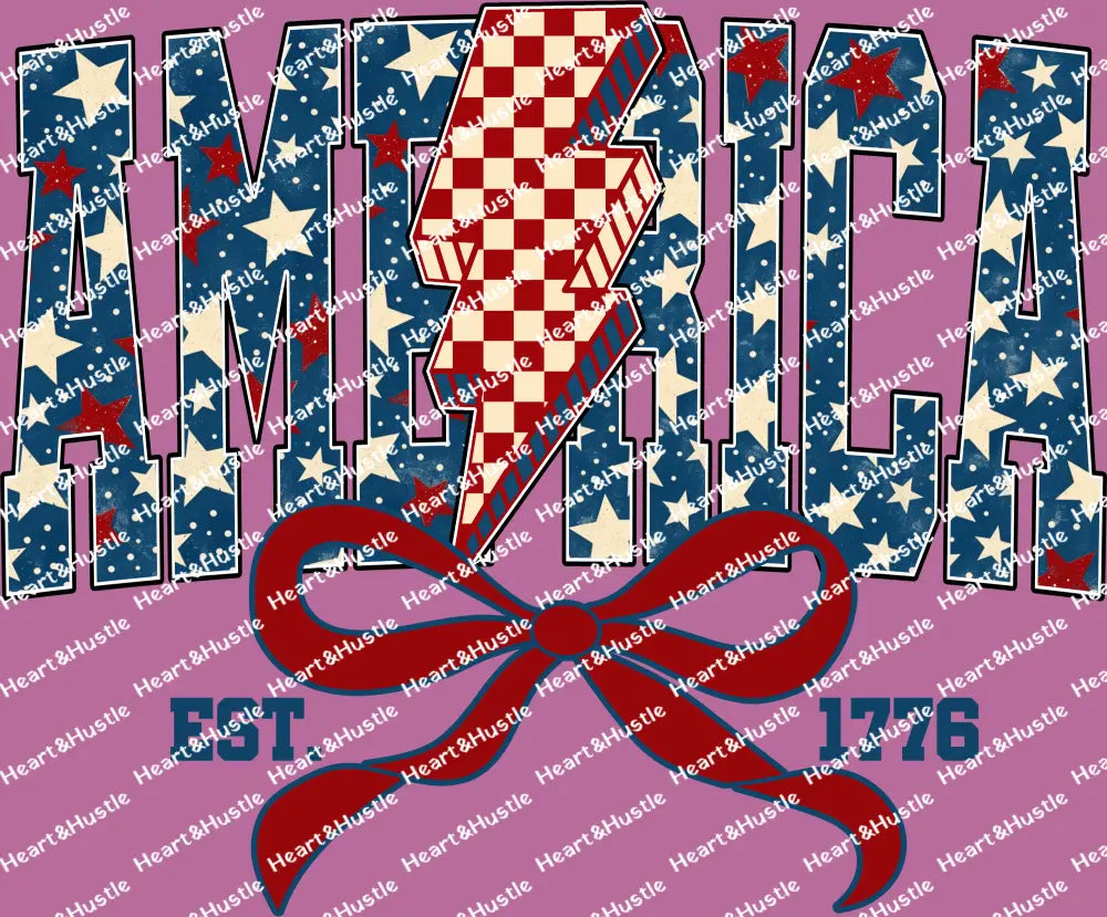 4th of July America With Bow EST 1776