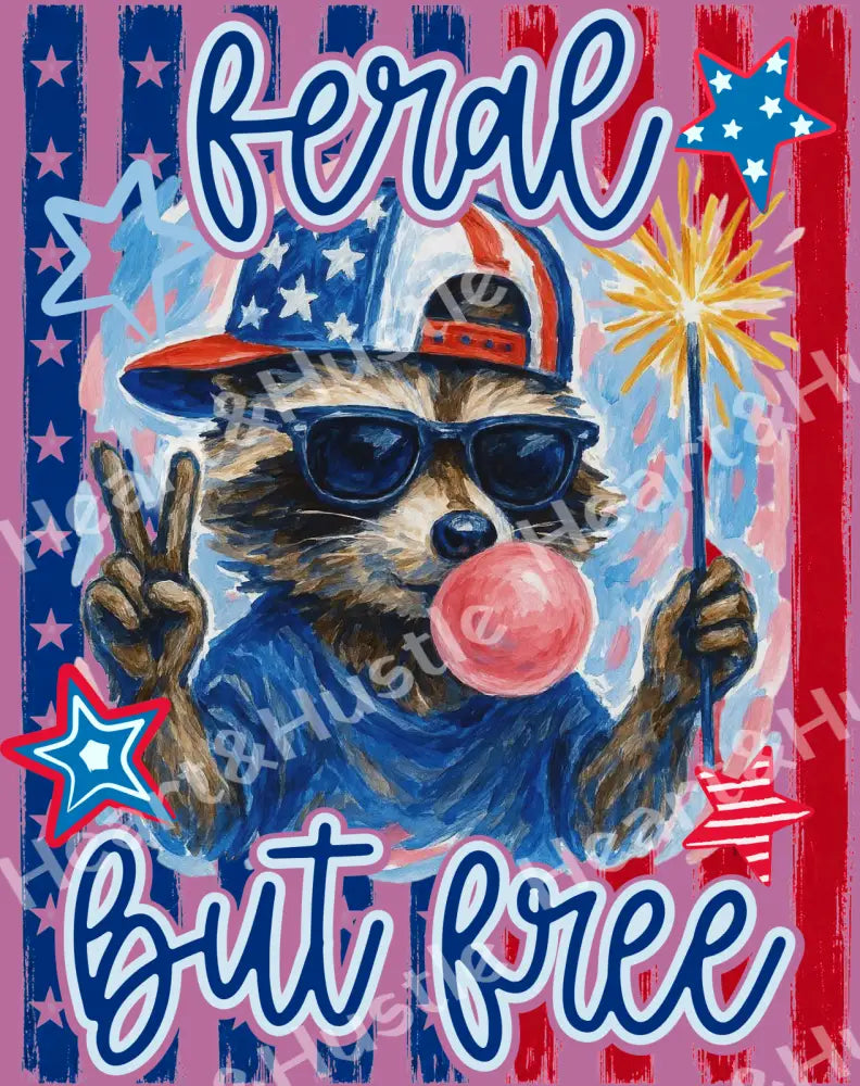 4th Of July Feral But Free Boy
