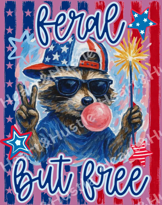 4th Of July Feral But Free Boy