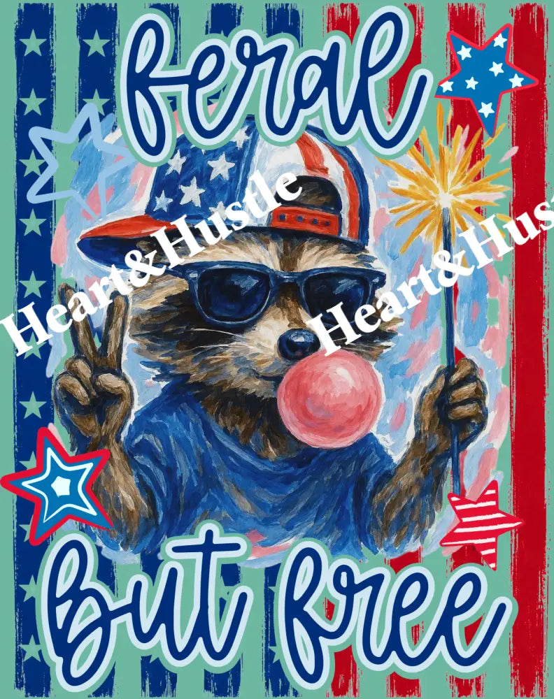 4th Of July Feral But Free Boy