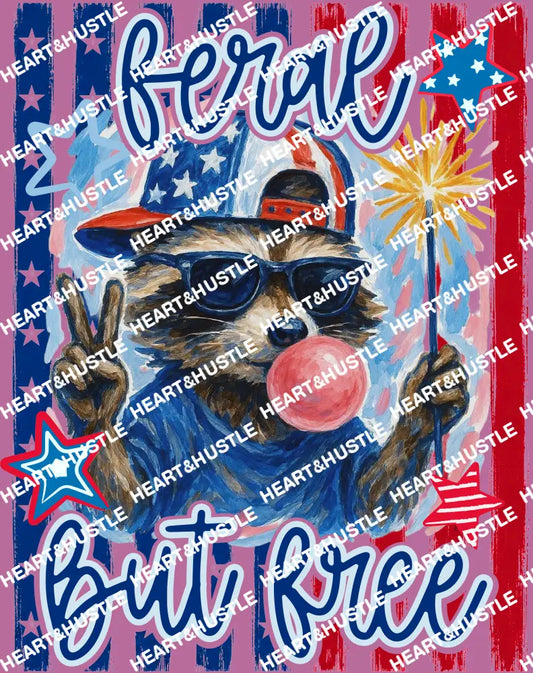 4th Of July Feral But Free Boy