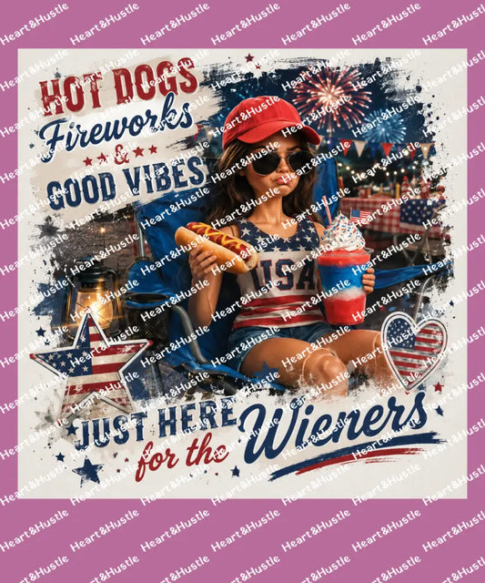 4th Of July Just Here For The Wieners