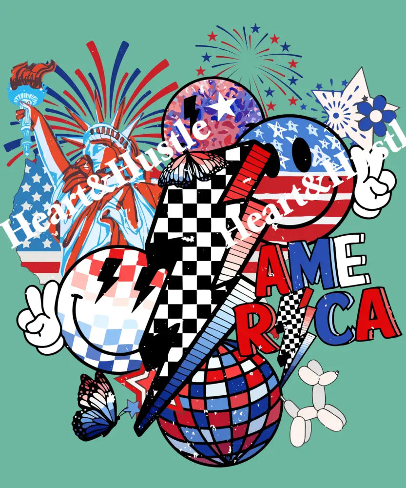 4th of July Lightning bolt