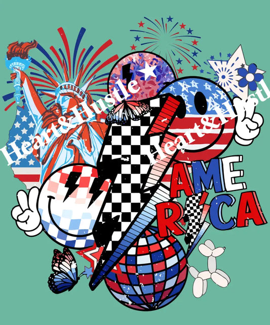 4th of July Lightning bolt