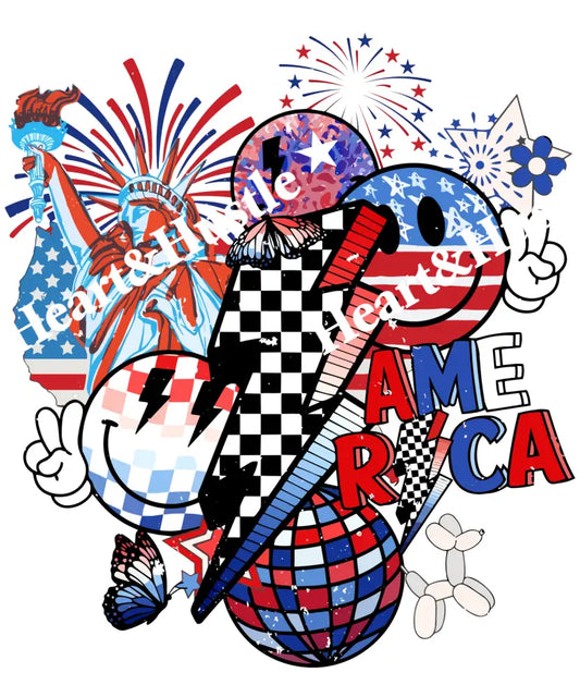4th of July Lightning bolt