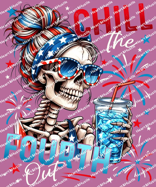 4th Of July Messy Bun Drink