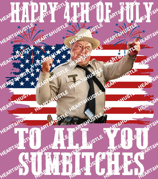4th Of July Sumbitches White